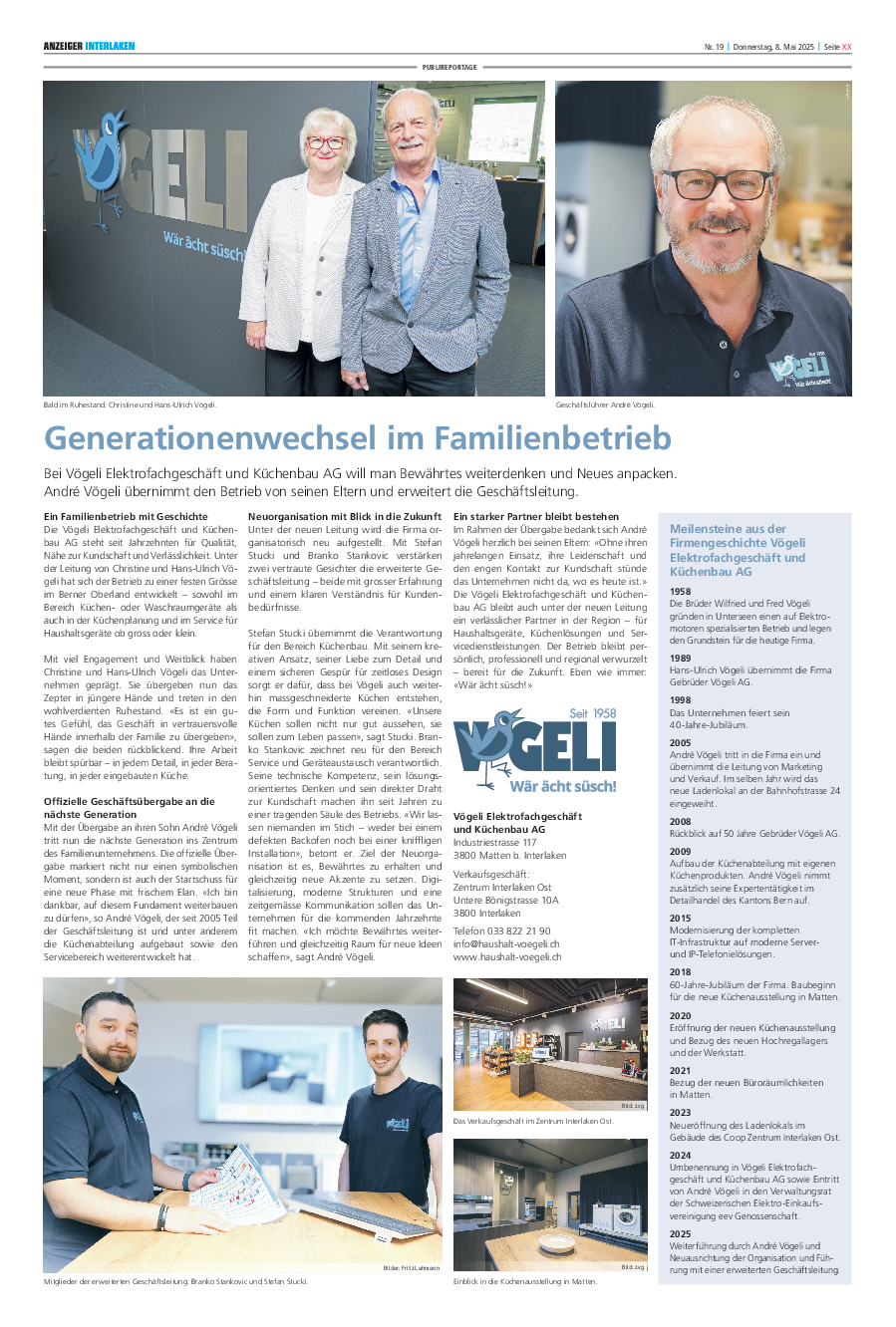 Publireportage 2025 Publireportage 2025